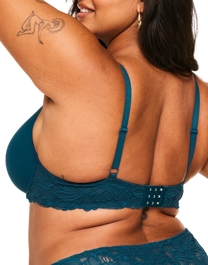 Teagan Dark Green 2 Contour bra bundle Model 4