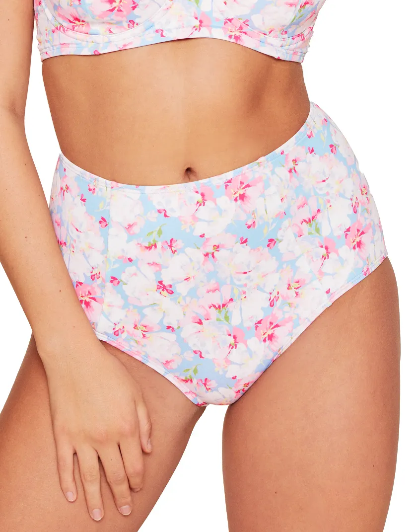 Vivien Floral Blue 2 Contour swimwear bundle Model 5