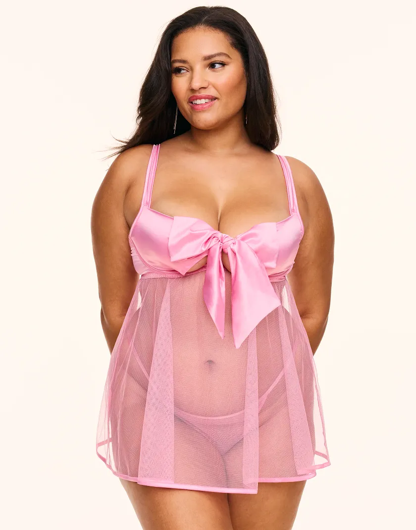 Bessima B1 Medium Pink Unlined lingerie bundle Model 2