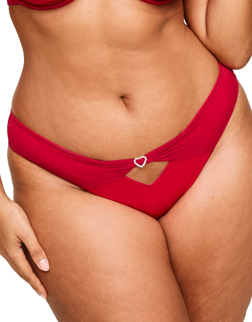 Libi Cheeky Dark Red panty bundle Model 2