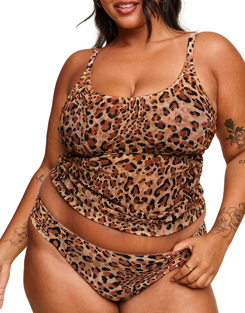 Marseille Animal Brown 2 Lined swimwear bundle Model 6
