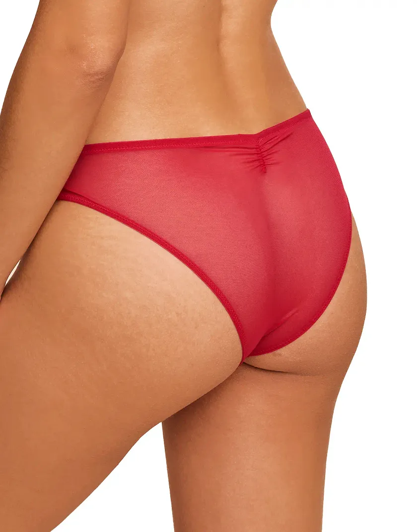 Libi Cheeky Dark Red panty bundle Model 3