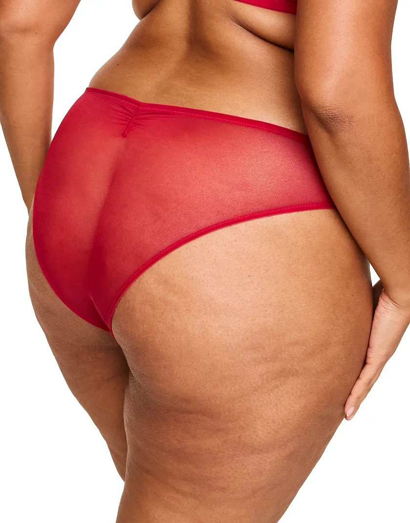Libi Cheeky Dark Red panty bundle Model 4