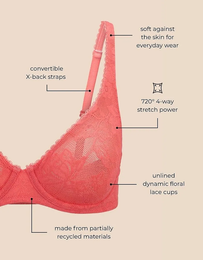 Winona Dark Pink Unlined bra bundle Still 8