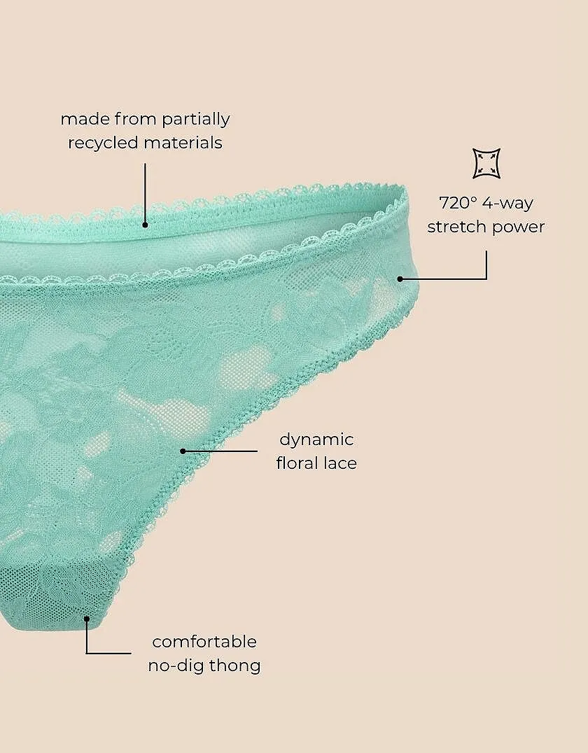 Delany Thong Medium Green panty bundle Still 7