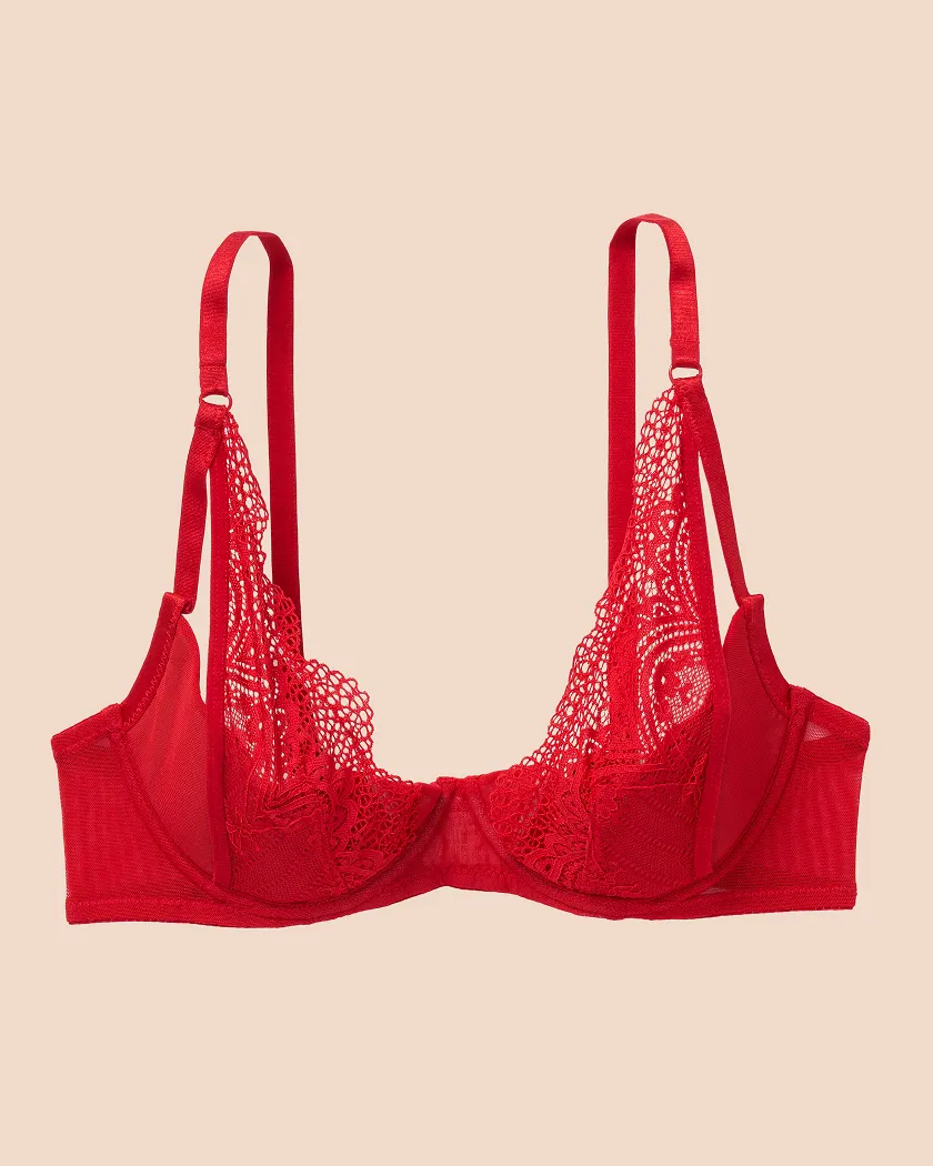 Kaia Dark Red 2 Plus Unlined bra bundle Still 2