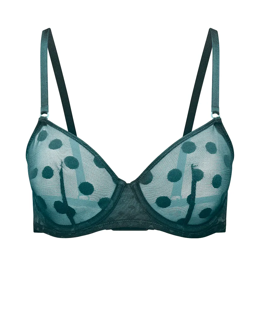 Bertie Dark Green 2 Unlined bra bundle Still 5
