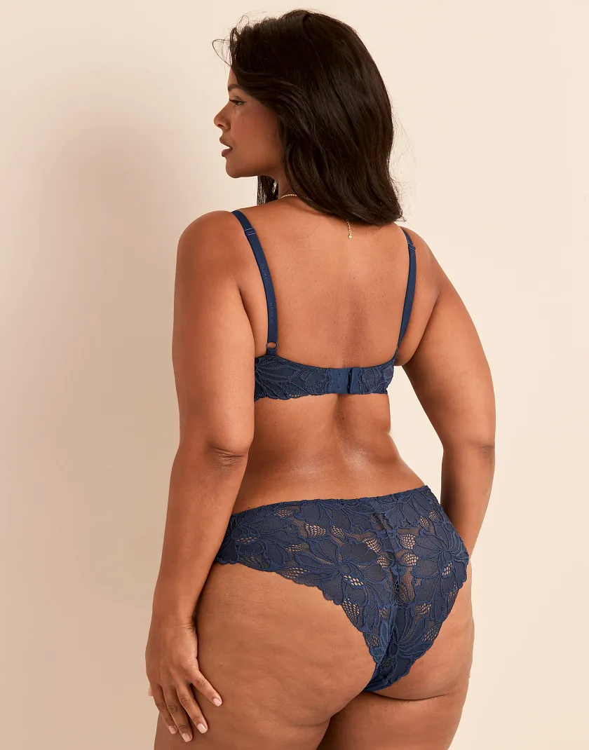 Teagan Dark Blue 2 Contour bra bundle Model 9