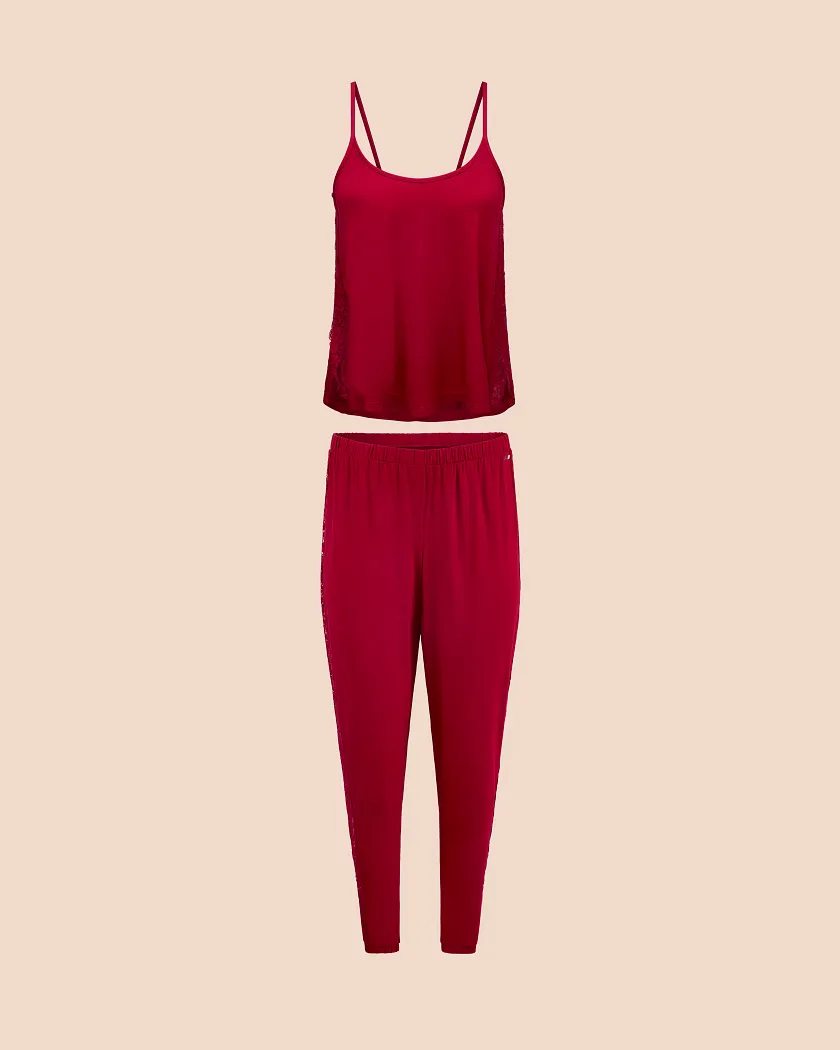 Marsha Dark Red sleepwear bundle Still 2