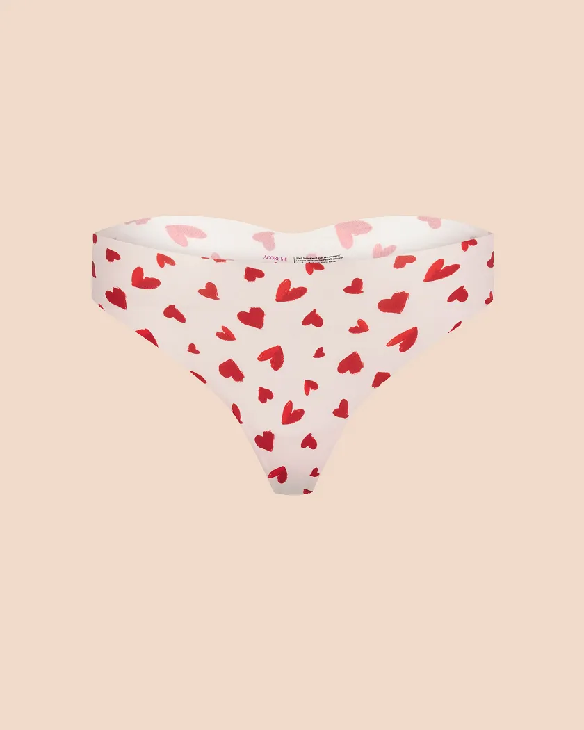 Francie D1 Thong Heart Pink panty bundle Still 2