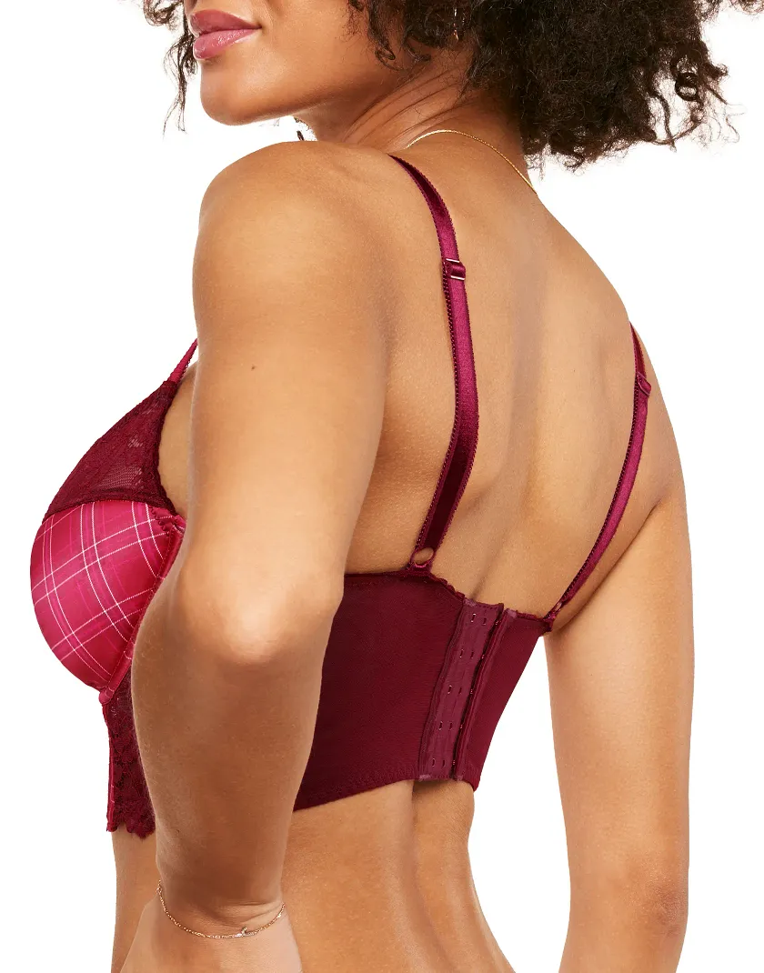 Lisette Plaid Red 2 Contour bra bundle Model 2