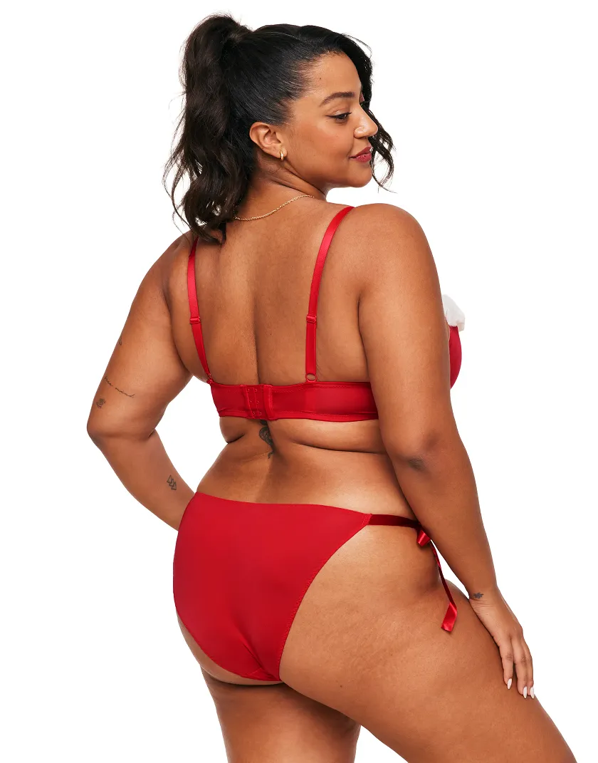 Claussa Dark Red panty bundle Model 4