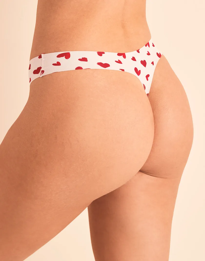 Francie D1 Thong Heart Pink panty bundle Model 3