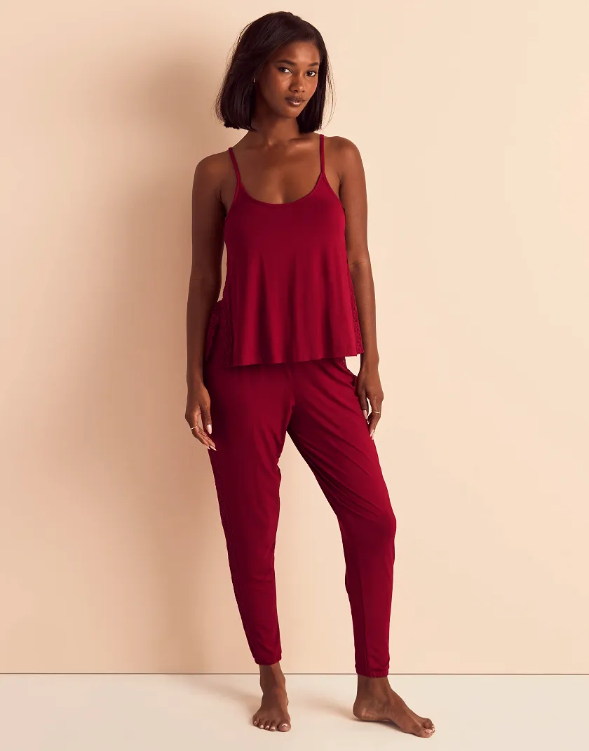 Marsha Dark Red sleepwear bundle Model 4