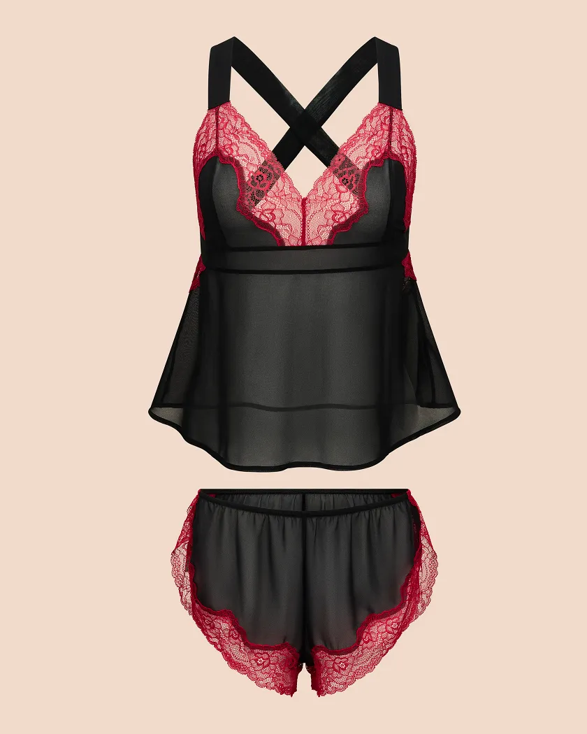 Sabreina Black Unlined lingerie bundle Still 2