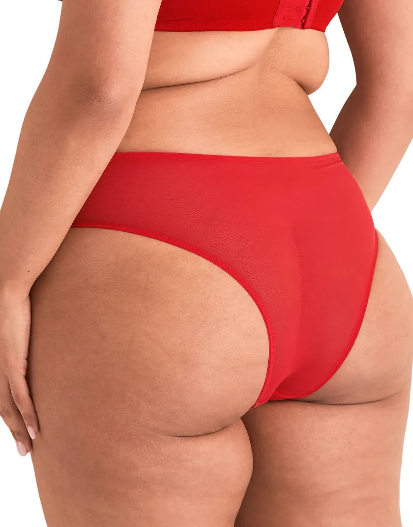 Bisou Cheeky Dark Red panty bundle Model 4