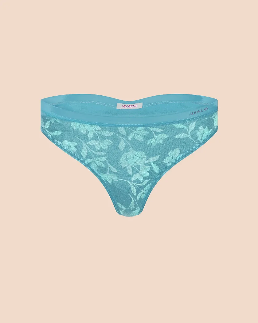 Ezra Thong Floral Blue panty bundle Still 2