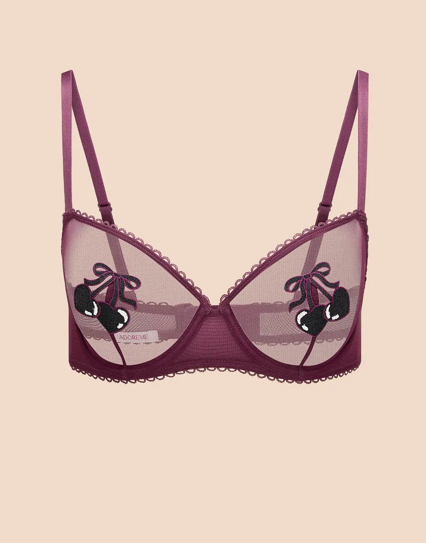 Alyshia Dark Purple 3 Unlined bra bundle Still 5