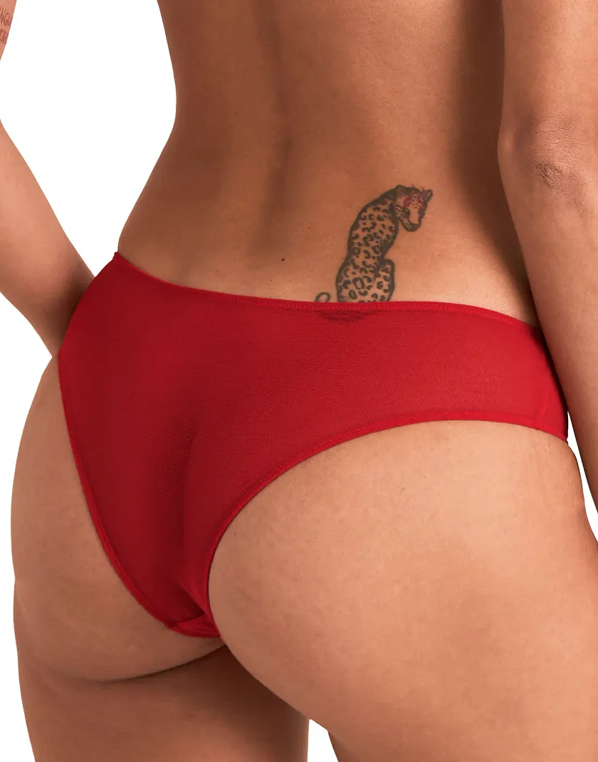 Bisou Cheeky Dark Red panty bundle Model 3