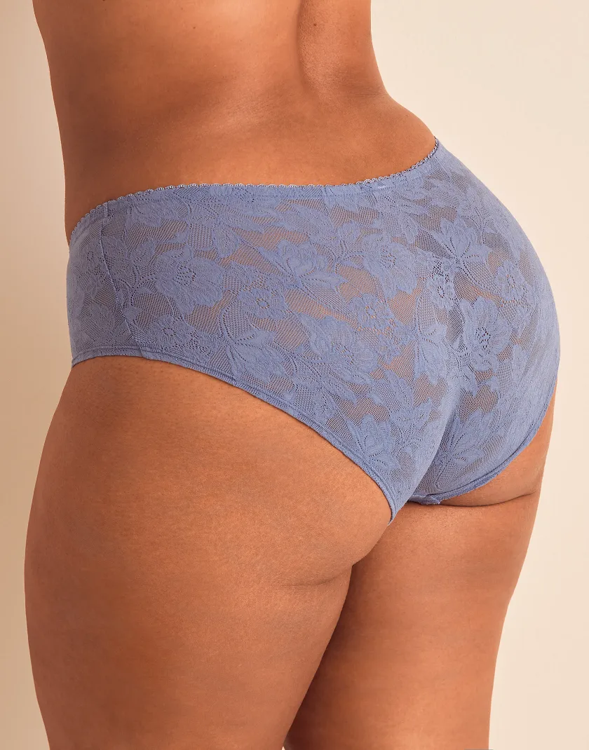 Marzia Shortie Medium Blue Plus panty bundle Model 5