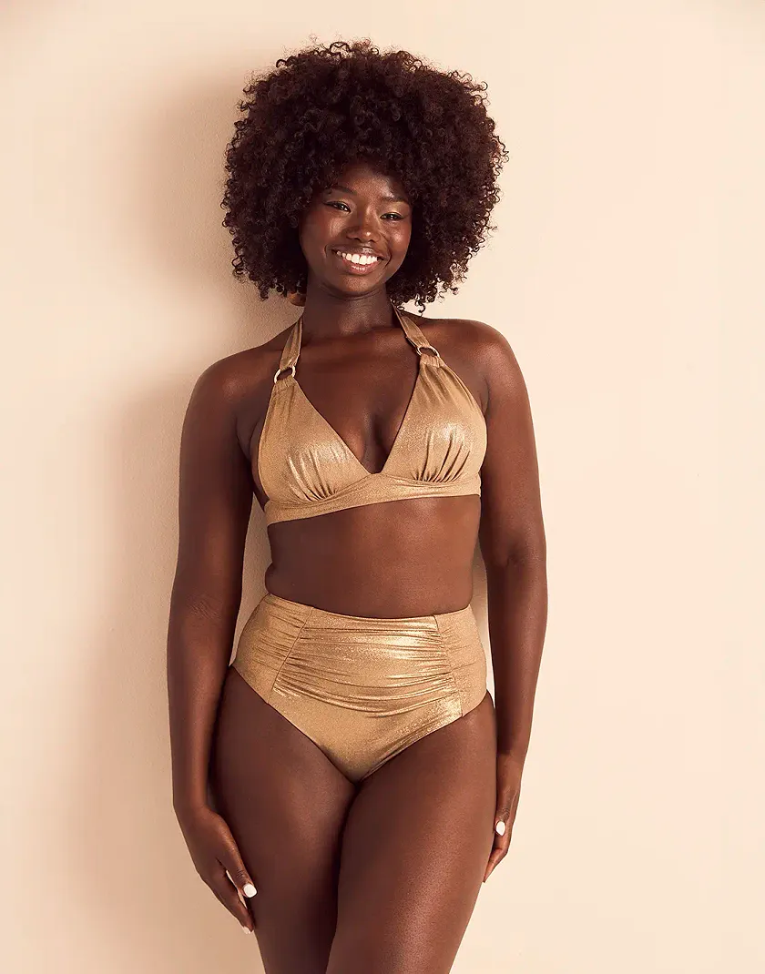 Rina Medium Beige 2 Push Up swimwear bundle Model 4