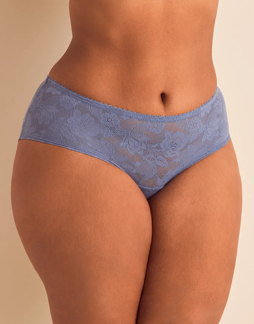 Marzia Shortie Medium Blue Plus panty bundle Model 2