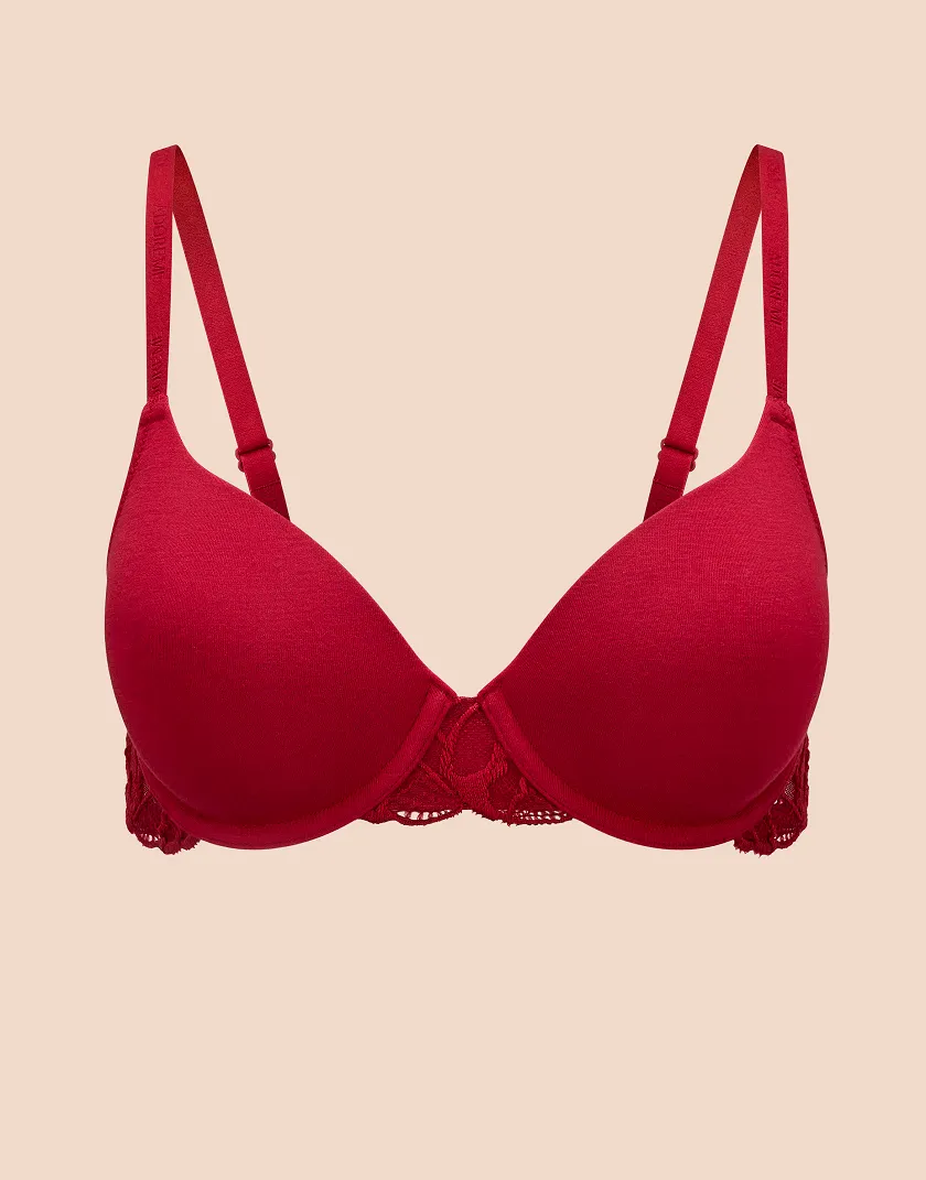 Teagan B1 Dark Red 2 Contour bra bundle Still 5