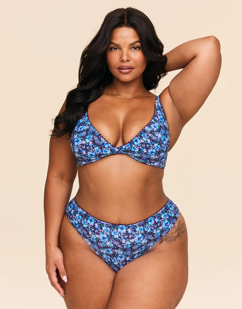 Pilar Floral Purple swimwear bundle Model 6