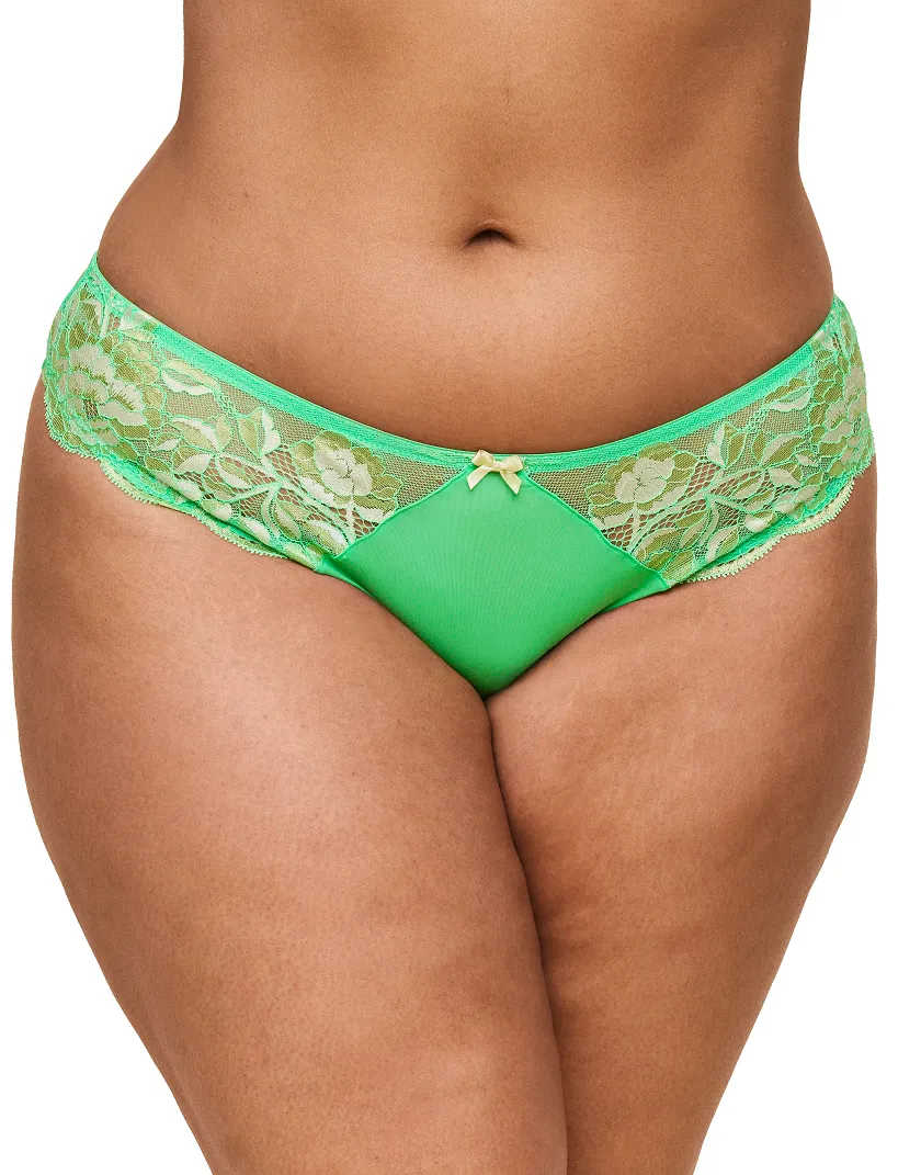 Vicky Hipster Medium Green 2 panty bundle Model 1