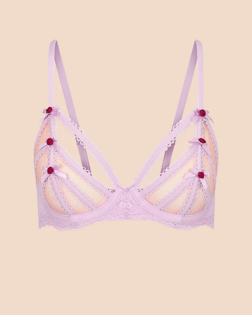 Aziza Medium Purple 2 Unlined bra bundle Still 3