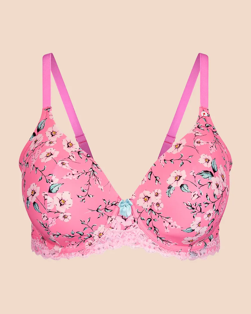 Nare Floral Pink 16 Lightly Lined bra bundle Still 3
