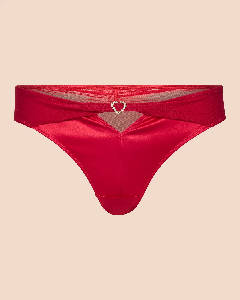 Libi Cheeky Dark Red panty bundle Still 5