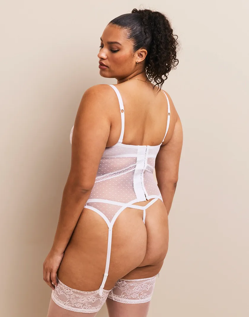 Scottie White 2 Unlined corset bundle Model 5
