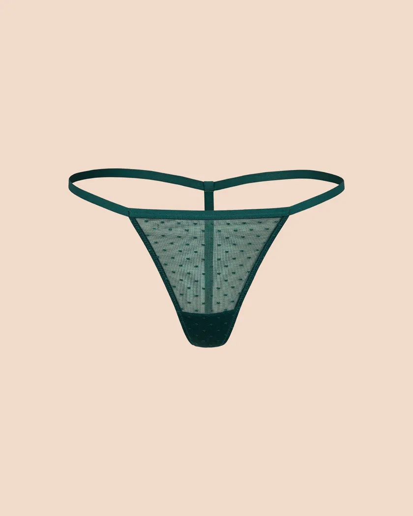 Scottie G-String Dark Green panty bundle Still 3