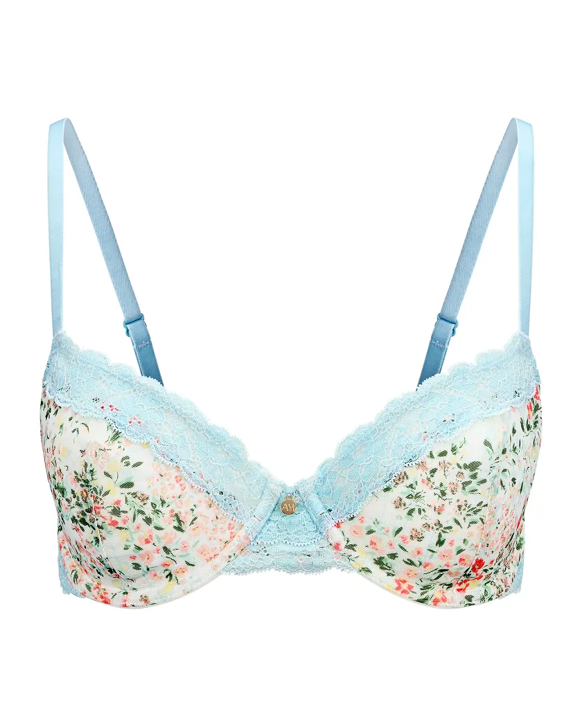 Akari Floral White 4 Unlined bra bundle Still 5