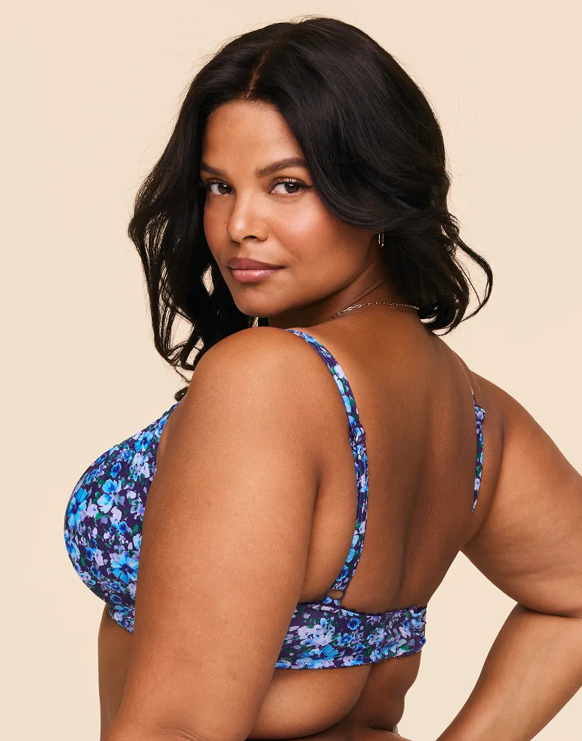 Pilar Floral Purple 2 Contour swimwear bundle Model 4