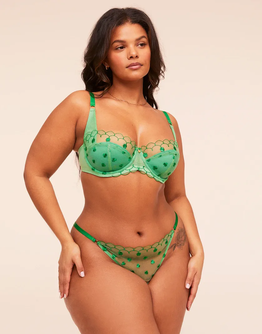 Bettie Medium Green 2 Contour bra bundle Model 7
