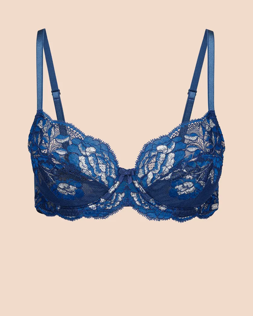 Chelsi Floral Blue 4 Unlined bra bundle Still 2