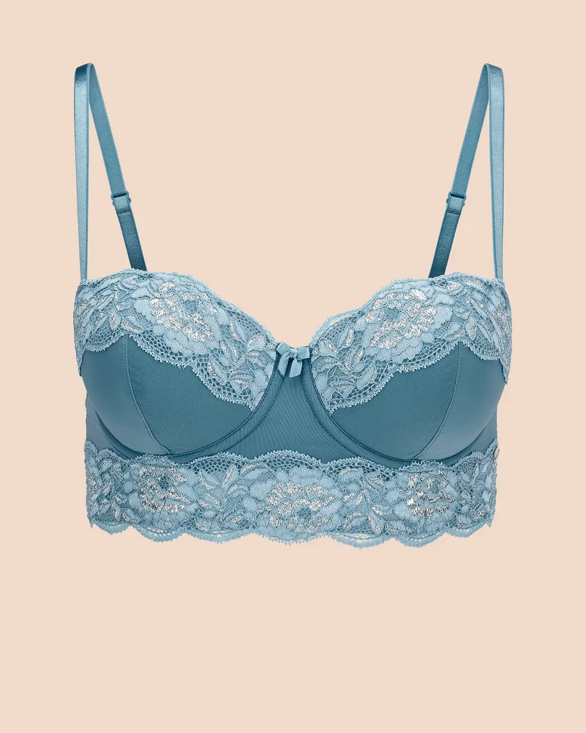Mavis Floral Blue 2 Contour bra bundle Still 4