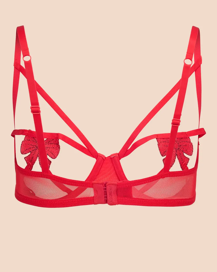 Lottie Dark Red 2 Unlined bra bundle Still 3