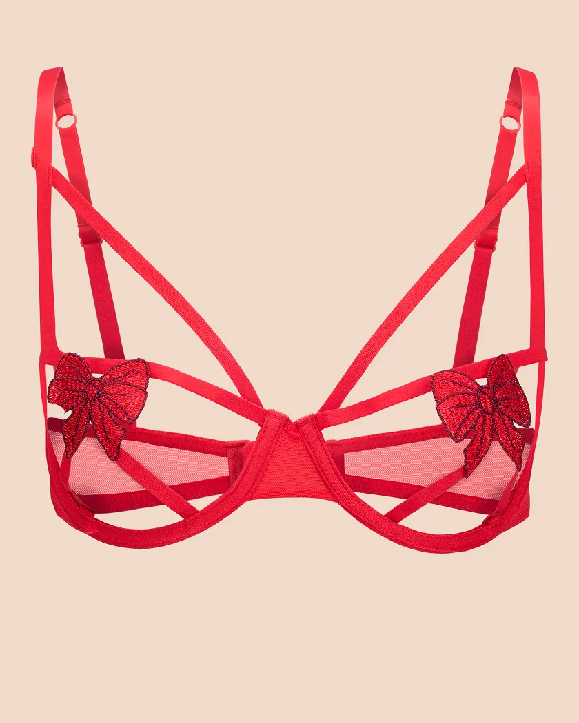 Lottie Dark Red 2 Unlined bra bundle Still 2