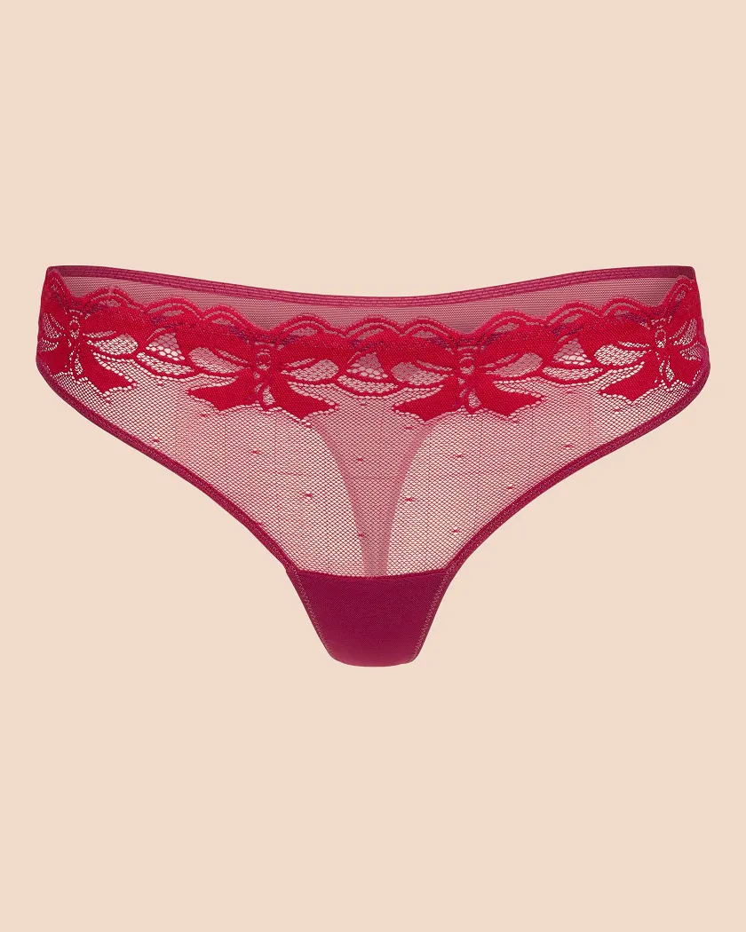 Audrina Thong Dark Red panty bundle Still 2