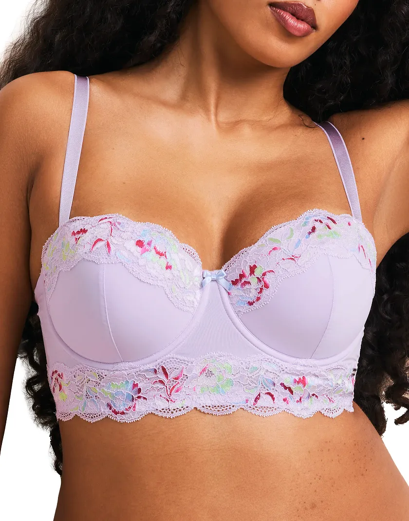 Mavis Floral Purple 5 Contour bra bundle Model 2