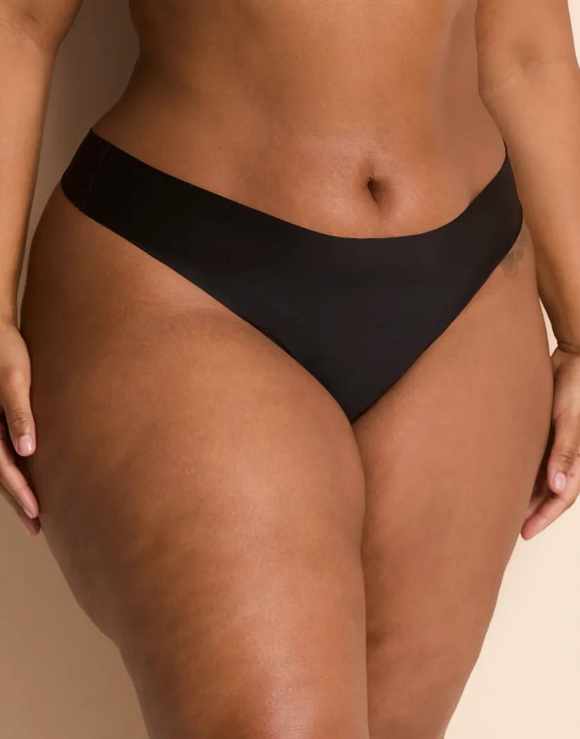 Francyne C1 Thong Black Plus panty bundle Model 5