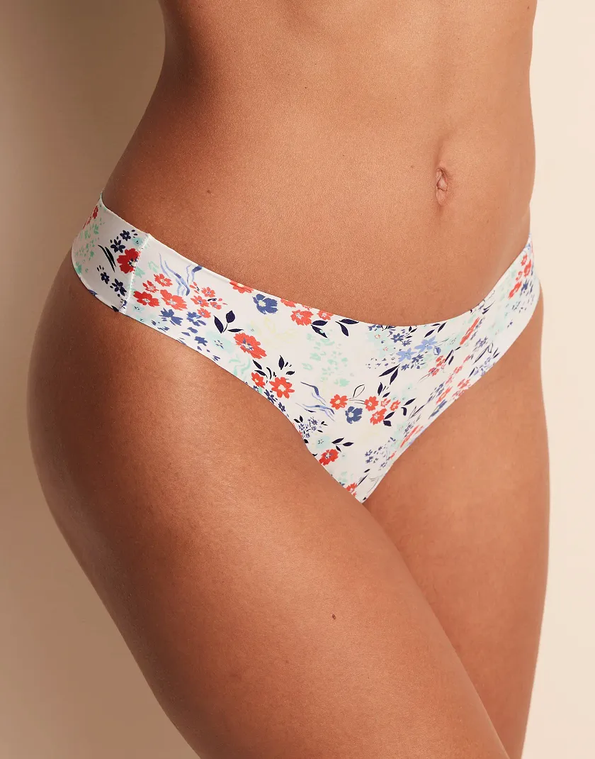Francyne C1 Thong Floral White panty bundle Model 4