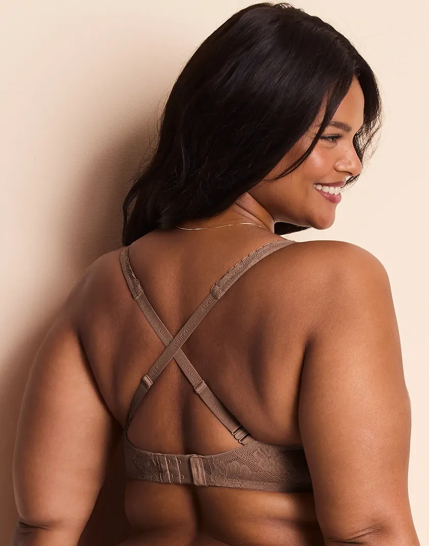 Winona Medium Beige Unlined bra bundle Model 4