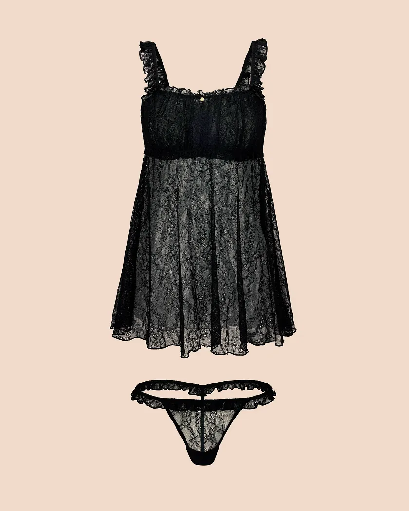 Maddy Black Unlined lingerie bundle Still 3