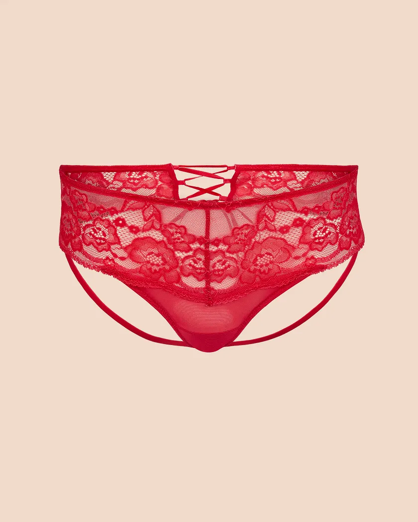 Ramona Bikini Dark Red panty bundle Still 3