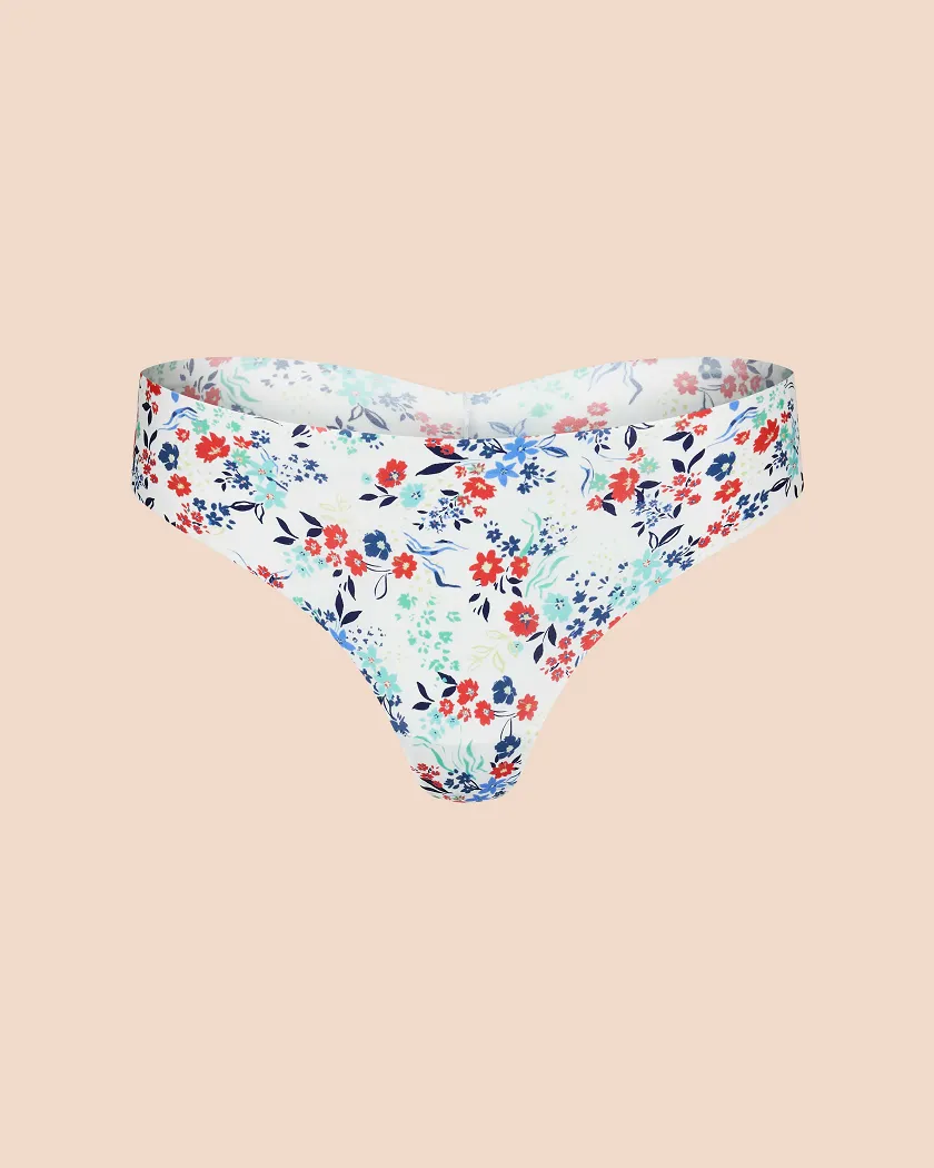 Francyne C1 Thong Floral White panty bundle Still 3