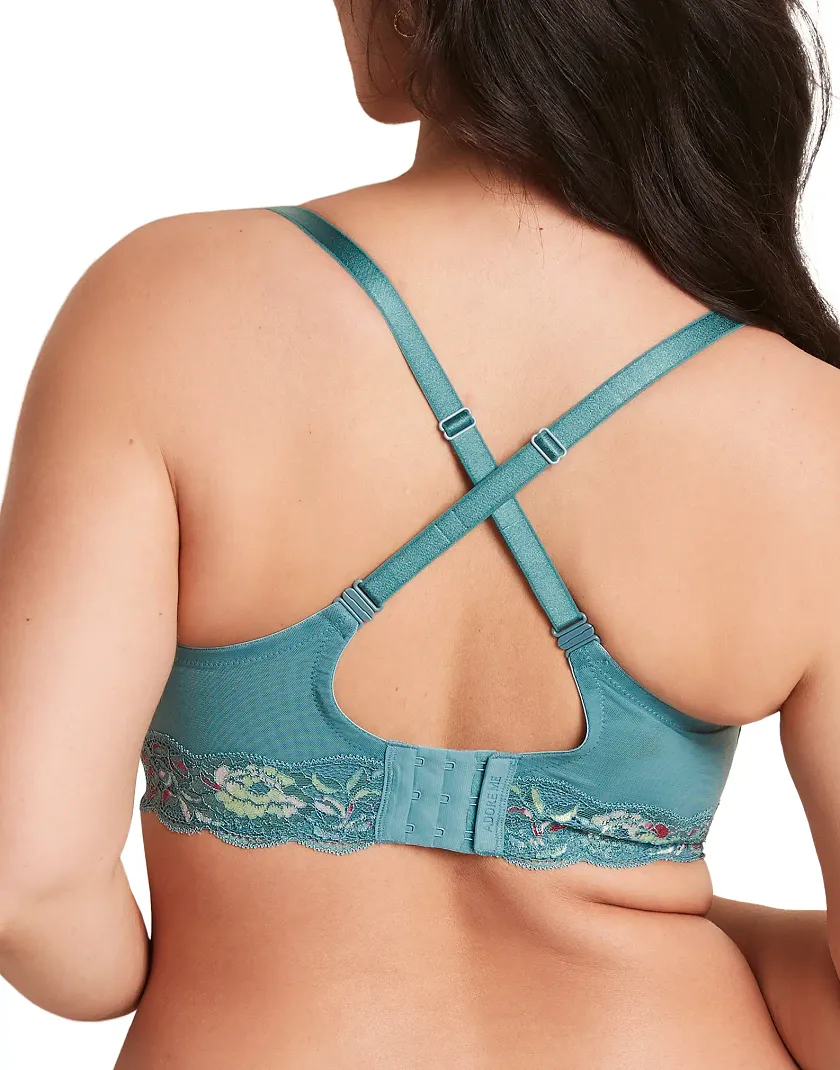 Paxton Floral Blue 2 Contour bra bundle Model 4